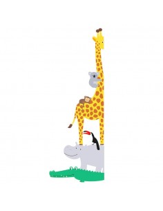 Stickers de Porte,Sticker de Porte: Pyramide Animaux 2