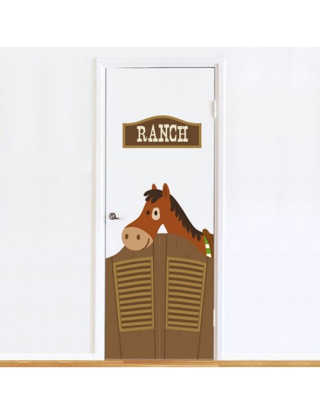 Stickers de Porte,Sticker de Porte: Ranch