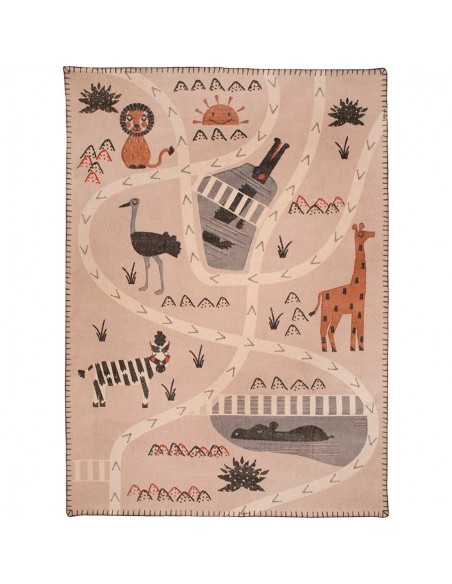 Tapis à thème,Tapis Enfant: Circuit Little Savannah