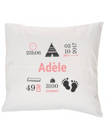 Coussin personnalisé bébé - Princesse