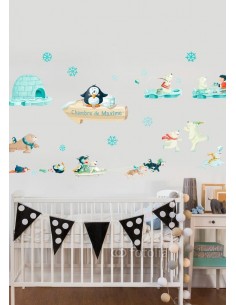 Stickers Polaire,Sticker Frise: Banquise 2