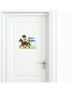 Plaques de porte,Sticker de porte: Cavalière 2