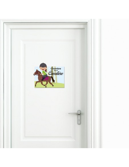 Plaques de porte,Sticker de porte: Cavalière