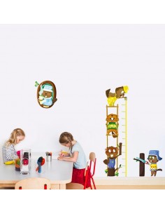 Stickers Forêt,Sticker enfant: Castor qui scie 2