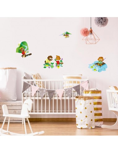 Stickers Forêt,Sticker enfant: Castor pêcheur Stickers Forêt,Sticker enfant: Castor pêcheur