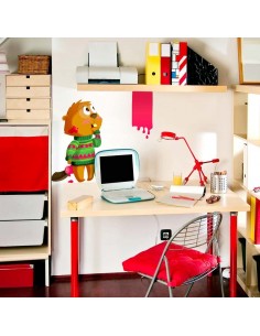 Stickers Forêt enfant: Castor peintre 2