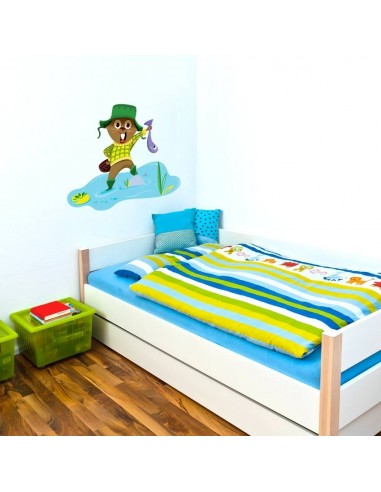 Stickers Forêt,Sticker enfant: Castor pêcheur Stickers Forêt,Sticker enfant: Castor pêcheur