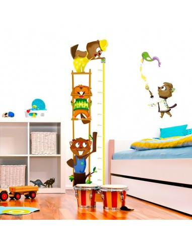 Stickers Forêt,Sticker enfant: Toise castor Stickers Forêt,Sticker enfant: Toise castor