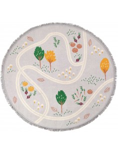 Tapis ronds,Tapis Enfant: rond - Little Garden