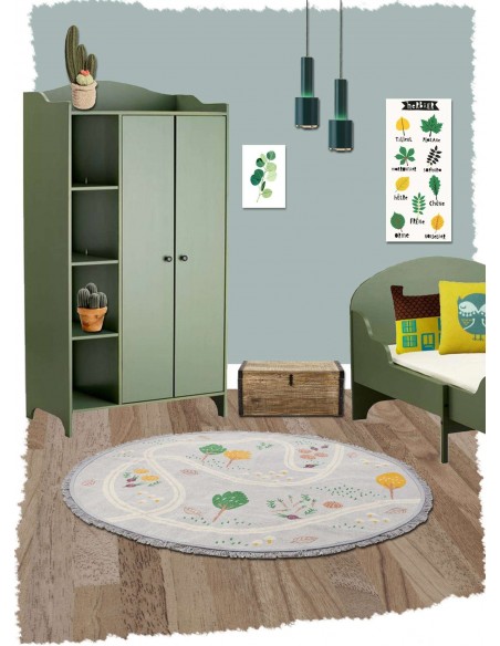 Tapis ronds,Tapis Enfant: rond - Little Garden