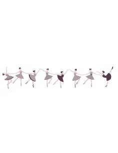 Stickers Danseuse,Sticker fille: Frise Danseuse en Couleurs