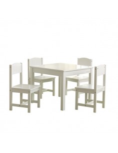Table de jeux d'activités,Table et 4 chaises enfant Farmhouse