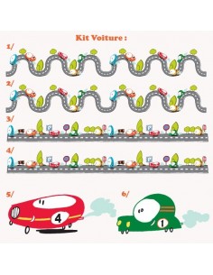 Kit Deco Promo,Kit stickers: Voitures 2