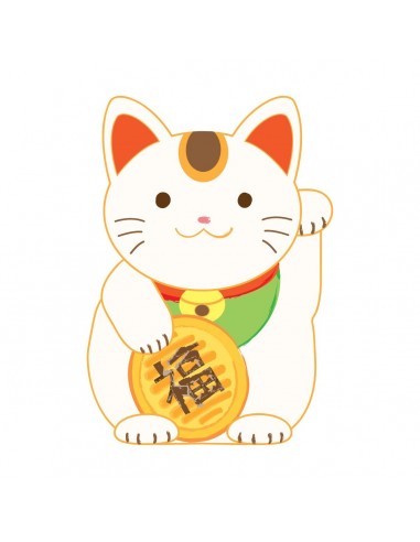 Stickers Monde,Sticker enfant Japon: Maneki-Neko