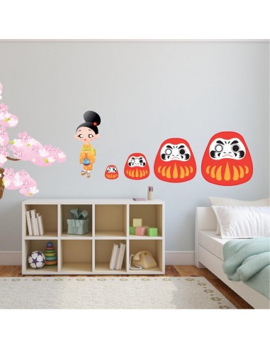 Stickers Monde,Sticker Japon: Daruma Stickers Monde,Sticker Japon: Daruma