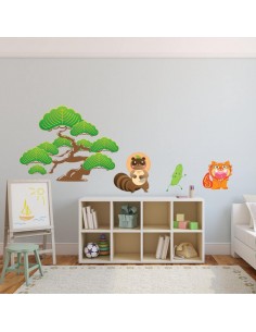 Stickers Monde,Sticker Japon: Matsu - Pin du japon 2