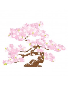 Stickers Monde,Sticker japon: Sakura - decoloopio