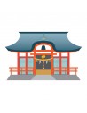 Stickers Monde,Sticker japon: Temple - decoloopio