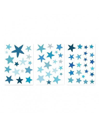 Stickers Graphiques,Stickers muraux: Etoiles bleues