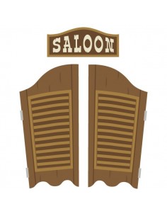 Stickers Indiens & Cowboys,sticker enfant: porte saloon