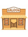 Stickers Indiens & Cowboys,Sticker enfant: saloon