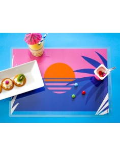 Set de table,Set de table enfant: Crépuscule sur l'île des 2