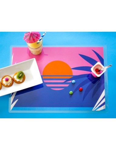 Set de table,Set de table enfant: Crépuscule sur l'île des Set de table,Set de table enfant: Crépuscule sur l'île des