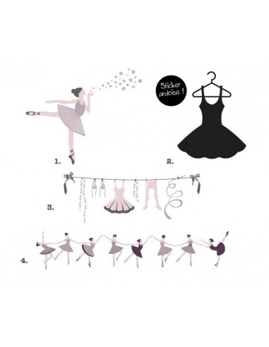 Stickers Danseuse,Kit Stickers: Danse