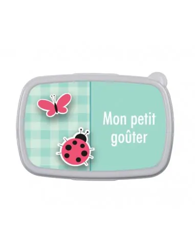 Ma boîte à goûter papillon et coccinelle