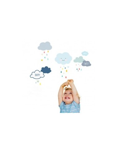 Stickers Graphiques,Stickers muraux: Frise nuages Stickers Graphiques,Stickers muraux: Frise nuages