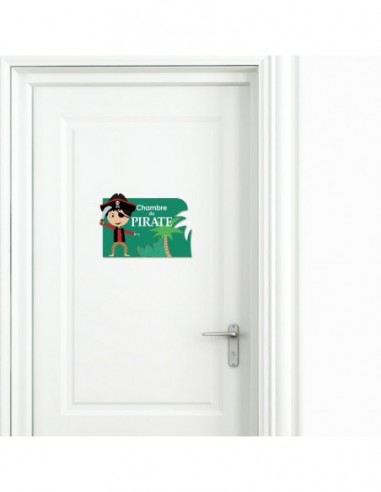 Chambre Pirate,Sticker de porte Enfant: Pirate Chambre Pirate,Sticker de porte Enfant: Pirate