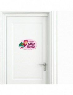 Autres Décorations,Sticker de porte Enfant: Super Héroïne 2