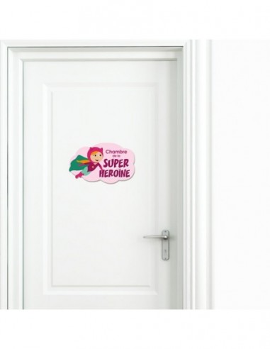 Autres Décorations,Sticker de porte Enfant: Super Héroïne Autres Décorations,Sticker de porte Enfant: Super Héroïne