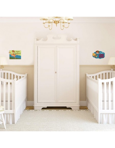 Chambre Enfant Bleu,Sticker de porte Enfant: Super Héros
