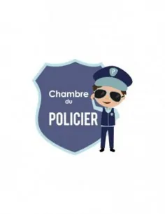 Autres Décorations,Sticker de porte Enfant: Policier