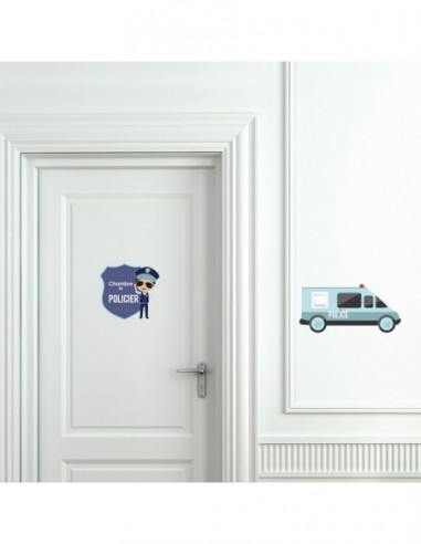Autres Décorations,Sticker de porte Enfant: Policier Autres Décorations,Sticker de porte Enfant: Policier