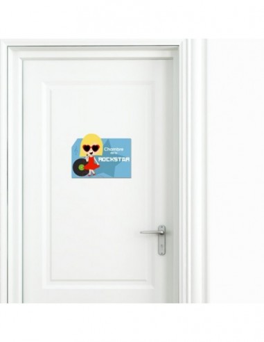 Autres Décorations,Sticker de porte Enfant: Rockstar Fille Autres Décorations,Sticker de porte Enfant: Rockstar Fille