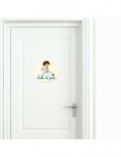Plaques de porte,Sticker de porte Enfant: Salle de jeux garçon 2