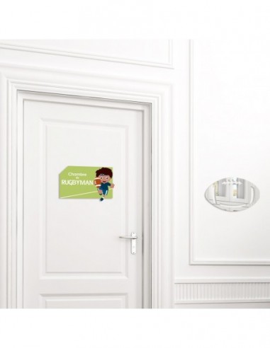 Plaques de porte,Sticker de porte Enfant: Rugbyman Plaques de porte,Sticker de porte Enfant: Rugbyman