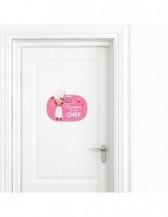 Idées Cadeaux Fille,Sticker de porte Enfant Fille: Cuisinière 2