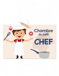 Noël des Garçons,Sticker de porte Enfant Garçon: Cuisinier