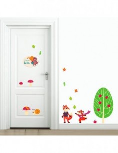 Chambre Enfant Orange,Sticker personnalisée Enfant: Hibou 2
