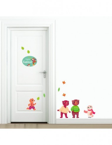 Thèmes chambre Bébé,Sticker de porte Enfant prénom Thèmes chambre Bébé,Sticker de porte Enfant prénom