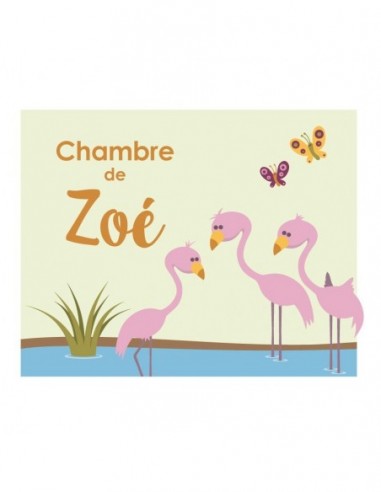 Chambre Savane,Sticker de porte Enfant Personnalisable: