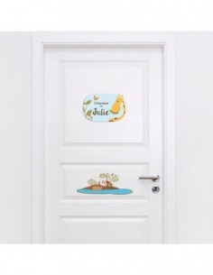 Chambre Savane,Sticker de porte Enfant Prénom personnalisable: 2