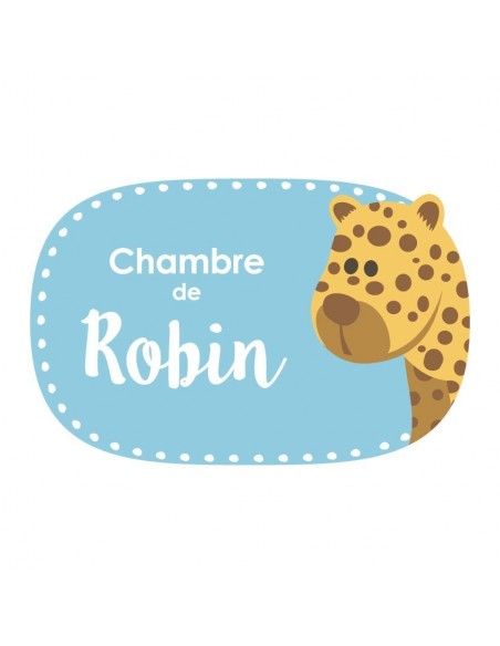 Chambre Savane,Sticker de porte Enfant prénom personnalisable: