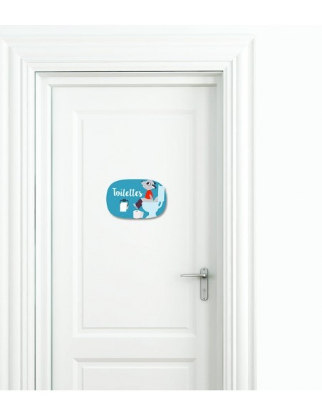 Autres Décorations,Sticker de Porte Enfant: Toilettes