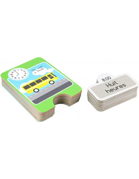 Jeux & Eveil,Carte éducative Enfant: J'apprends l'heure