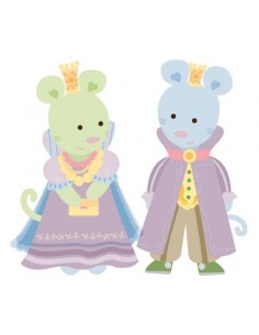 Stickers Nounours Doudous,sticker bébé: Roi et Reine