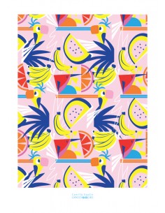 Poster enfant,Kit 4 affiches - Pioupiou Fruit 2